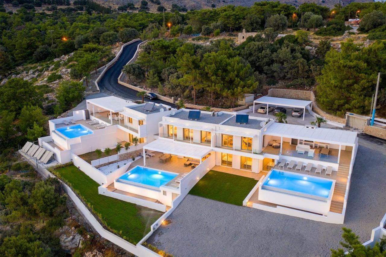 Villa Allegra With Pool In Pefkos, Lindos Area Pefki Eksteriør bilde